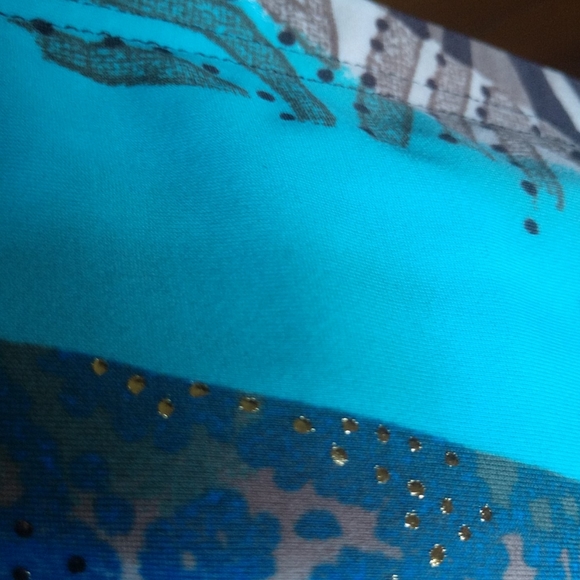 #4 Oceanic GOTTEX Metallic Print Bikini NWT